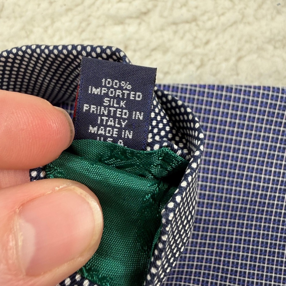 Tommy Hilfiger Mens Silk Tie Lot of 5 Striped Geometric Medallion Check Patterns - Picture 7 of 10